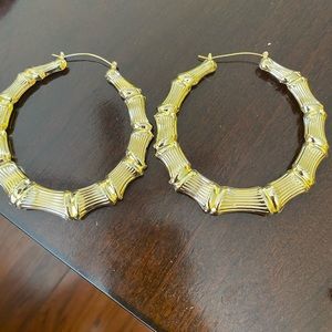 Gold Bamboo Earrings